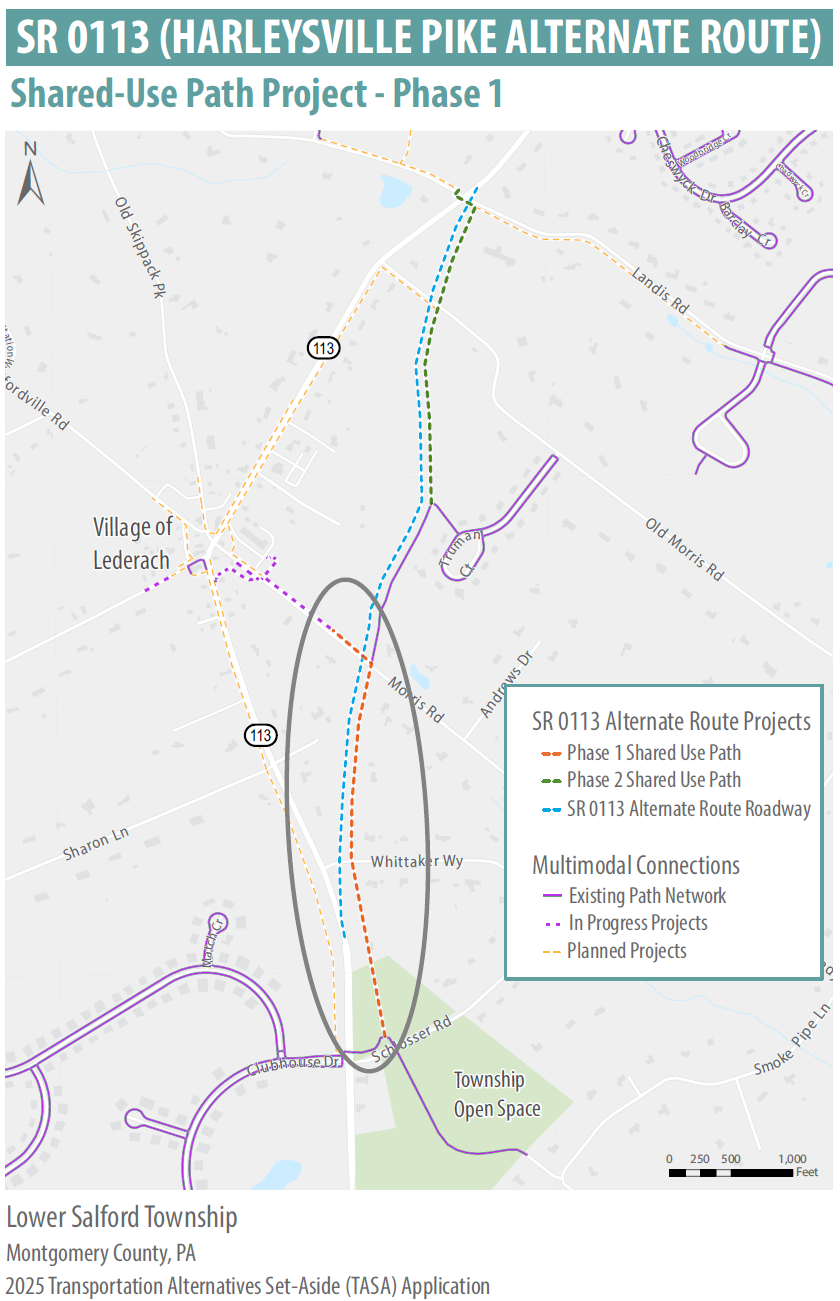 Lower Salford Township Secures Nearly $2 Million for Lederach Shared-Use Path Project